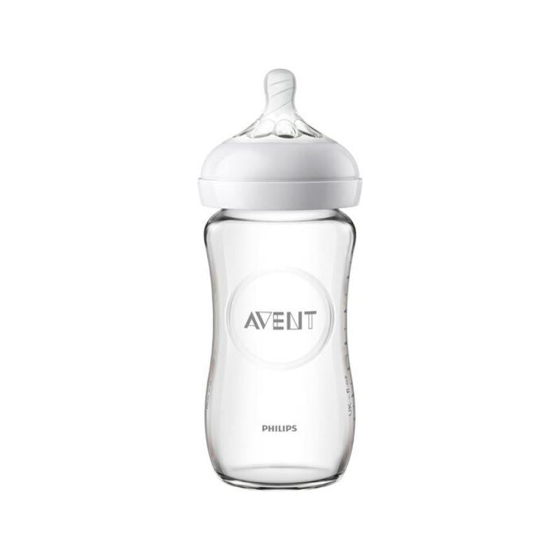 Бутылочка Philips Avent Natural 240 мл стекло с широким горлышком