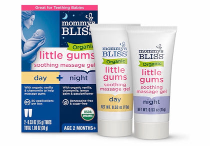 Гель для дёсен Mommy's Bliss Little Gums день/ночь 2×15 г, 2 мес+