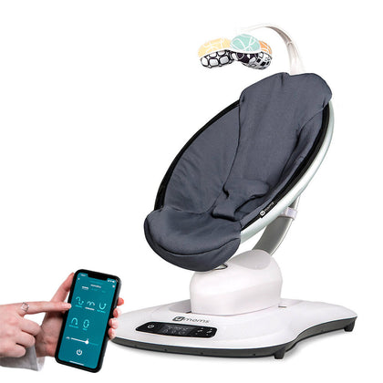 Кресло-качалка 4Moms Slate Blue Classic для кормления и укачивания