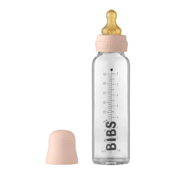 Бутылочка BIBS Baby Bottle 225 мл румяный розовый с соской
