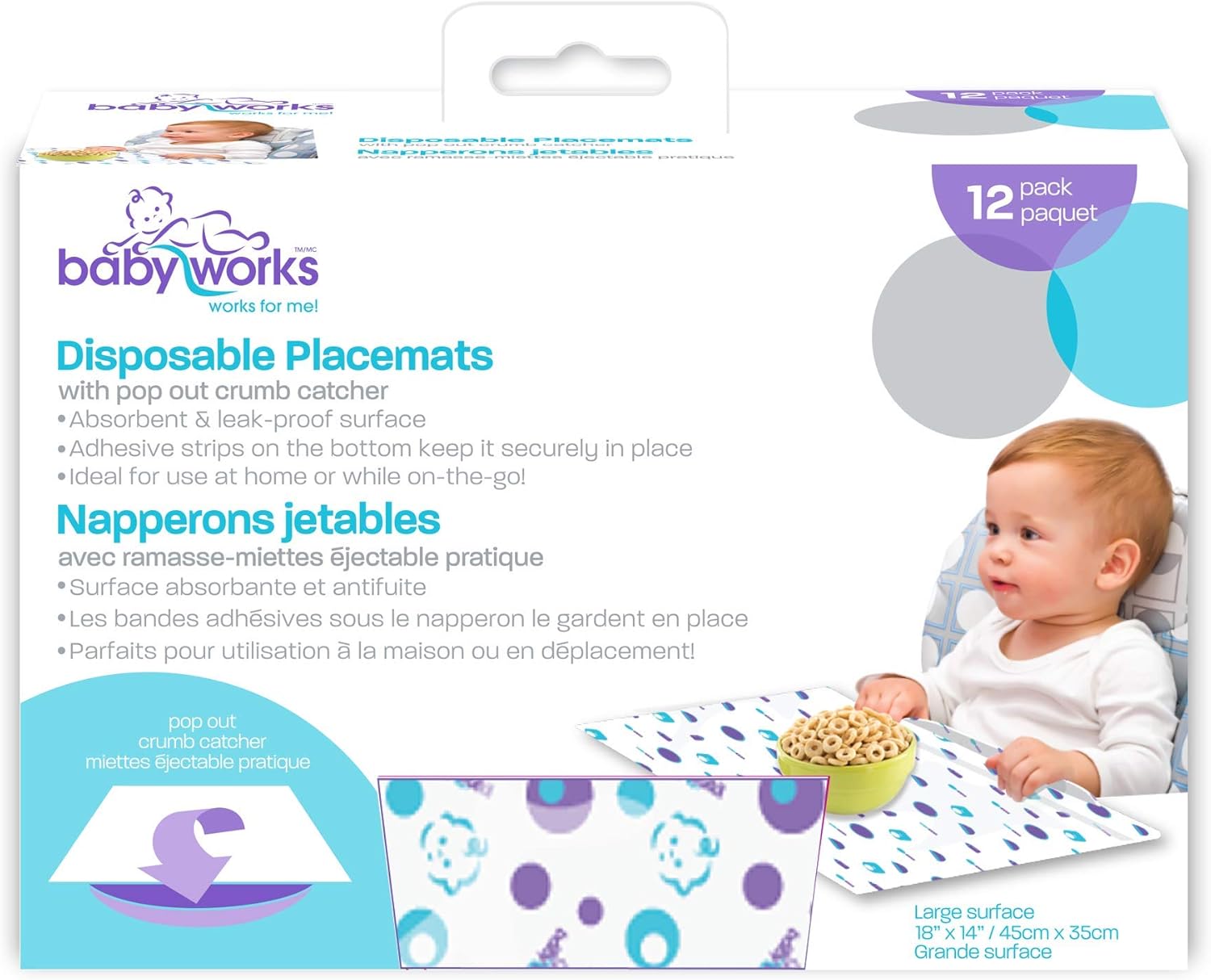 Baby Works Влажные салфетки Babyworks одноразовые 0-36 месяцев 12 пачек