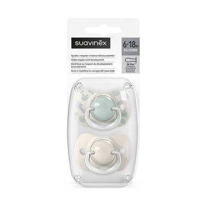 Suavinex SX Pro MINI so'rg'ich Birdies 0-2 oy, silikon, 2 dona