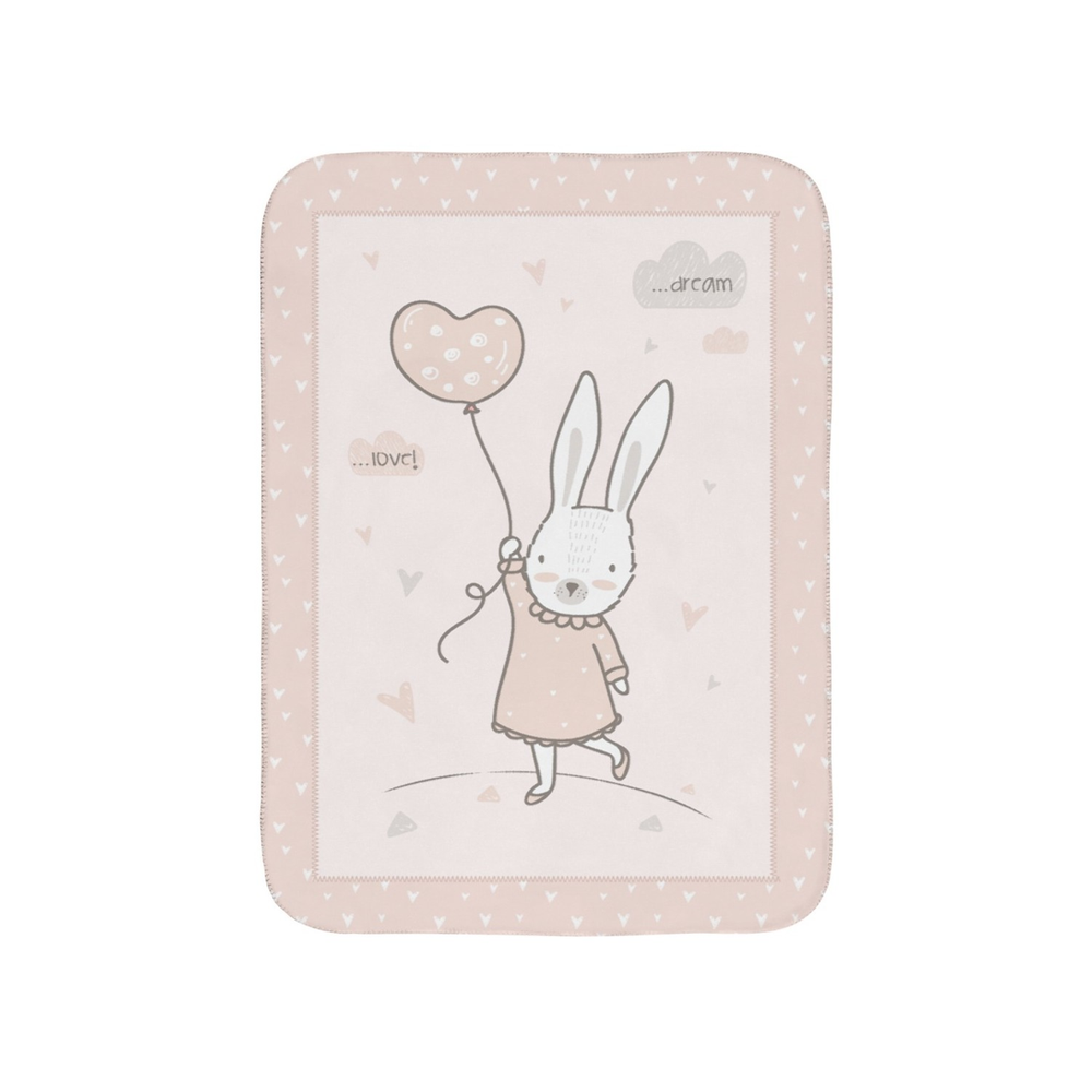 Детское одеяло Kikkaboo Rabbits In Love 110x140 см, мягкое и уютное