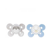 Пустышка Chicco Physio Comfort силиконовая для мальчиков 0-6 месяцев, 2 шт