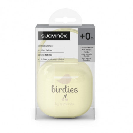Футляр для пустышки Suavinex Birdies бежевый защитный чехол