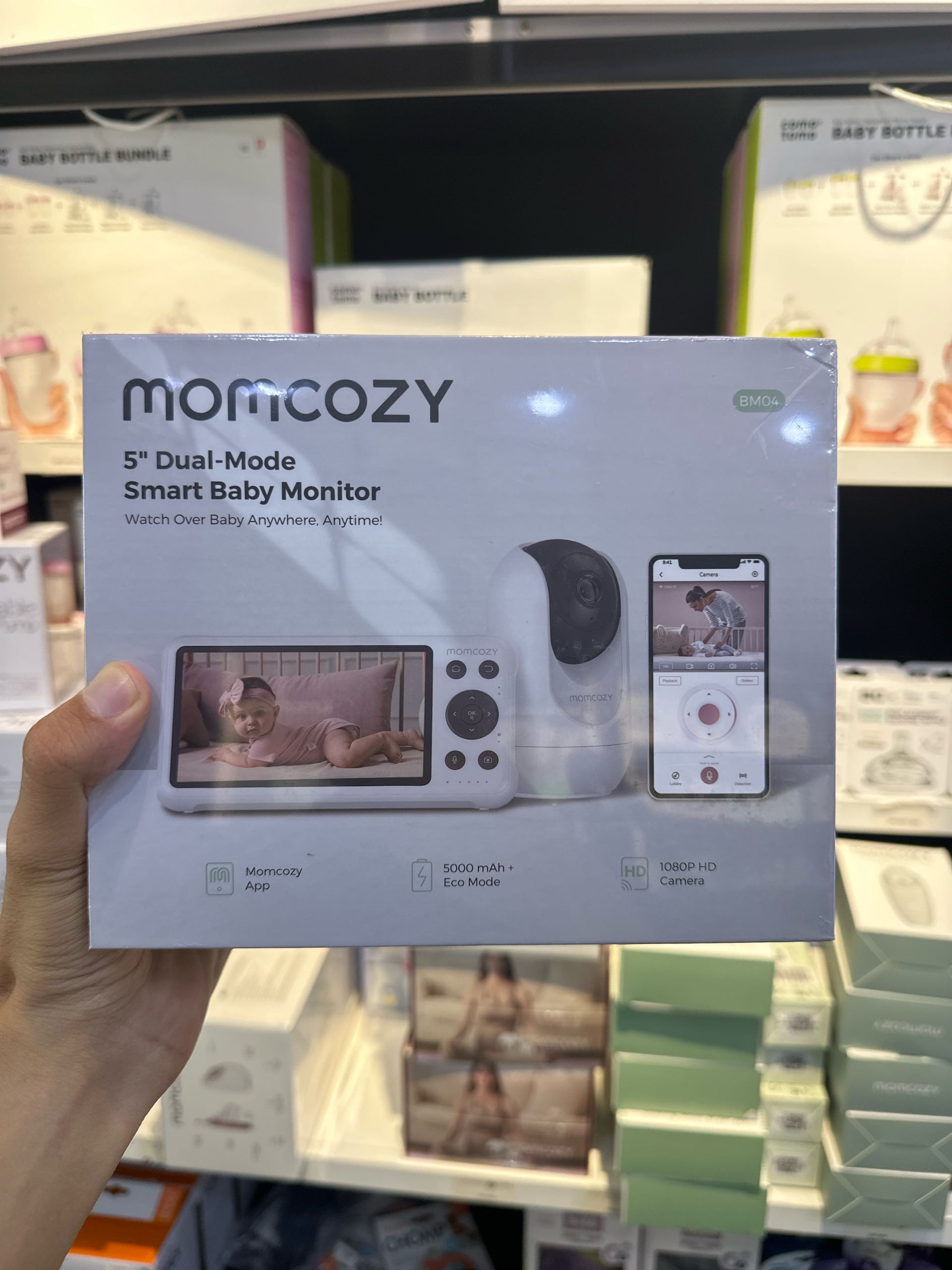 Momcozy умная WiFi радионяня 1080P с экраном 5 дюймов и ночным видением