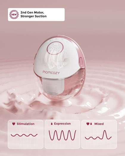 Momcozy M6 noshiladigan molokootsos, pushti rang