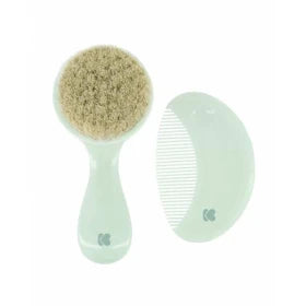 Щётка и расчёска KikkaBoo Savanna Mint натуральная щетина для малыша