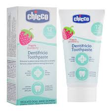 Зубная паста Chicco клубника без фтора 50 мл для детей от 1 года