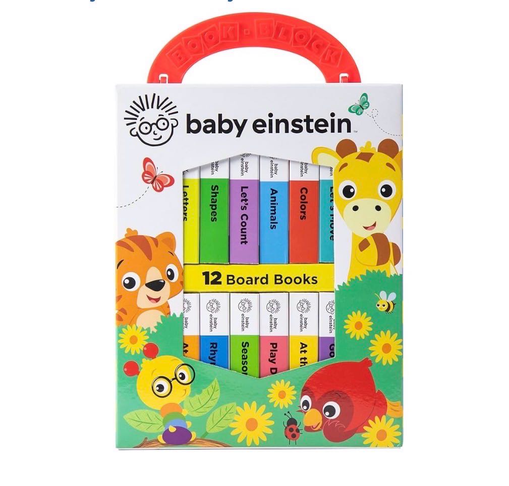 Baby Einstein My First Library: 12 книжек-картонок на английском