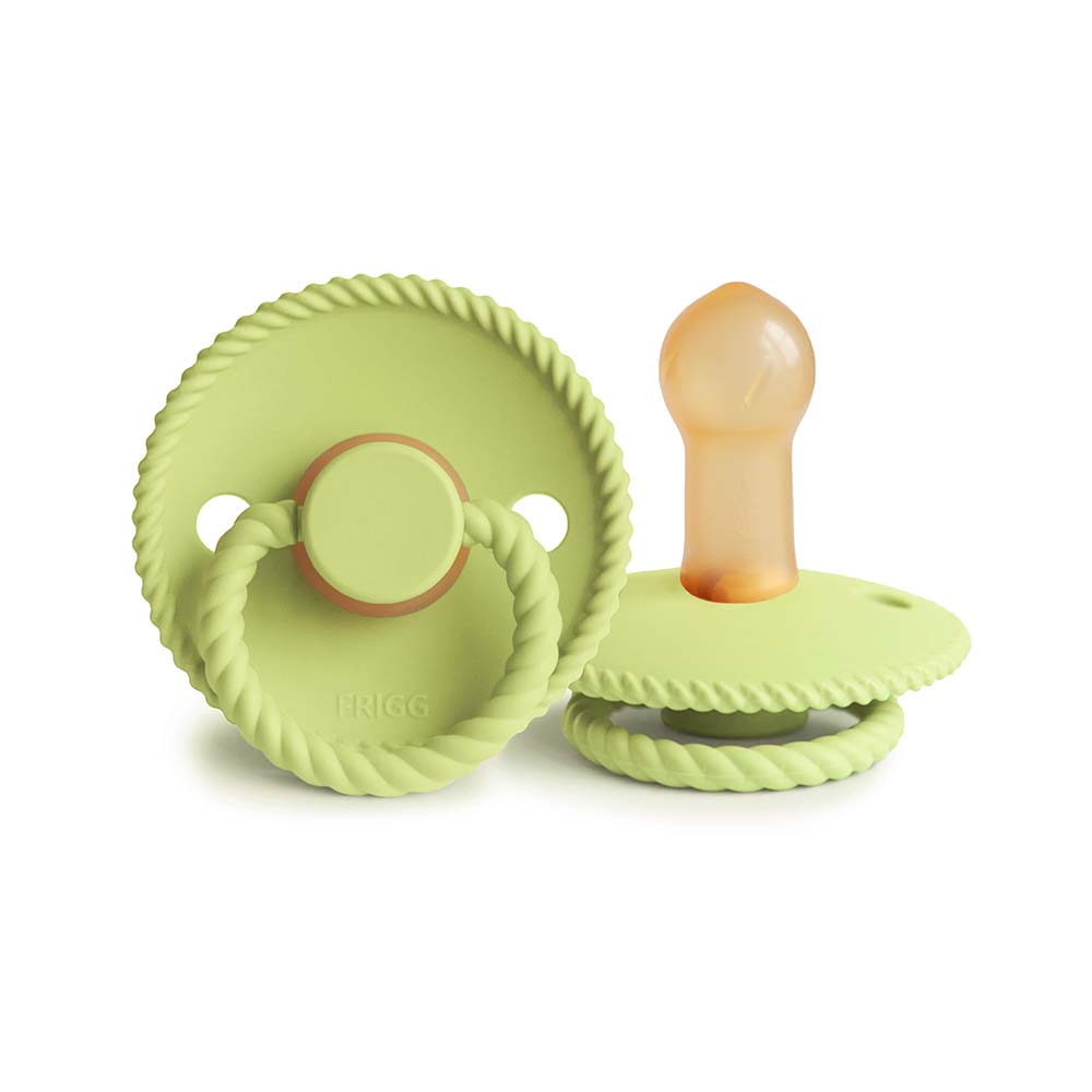 FRIGG Rope Latex — пустышка латексная Size 2, 6-18 мес, Green Tea