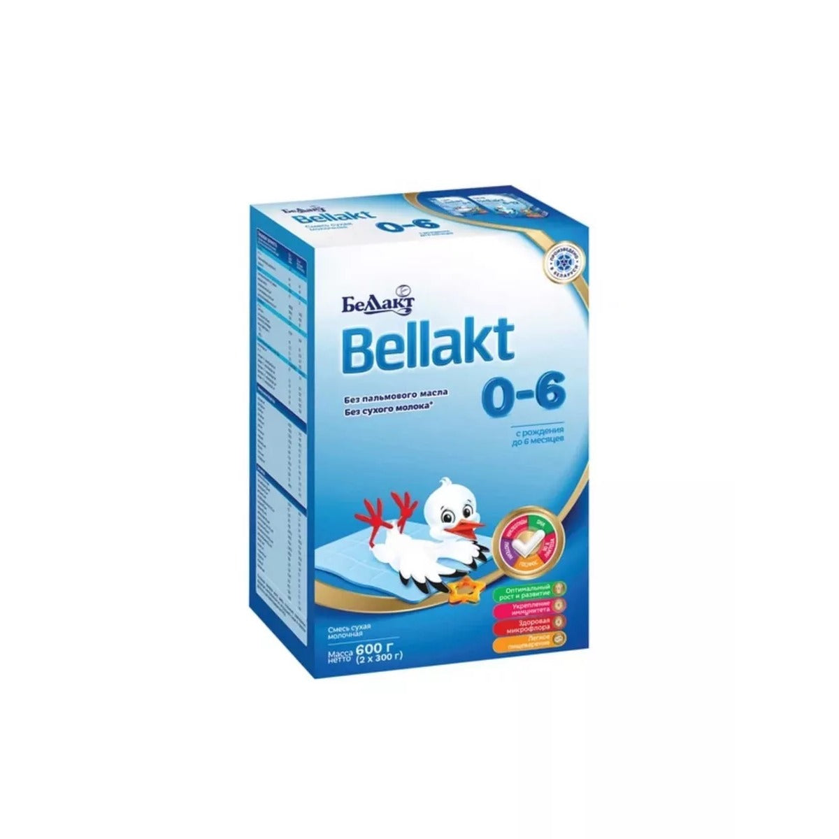 Молочная смесь Bellakt 0-6 адаптированная с пребиотиками 600 г