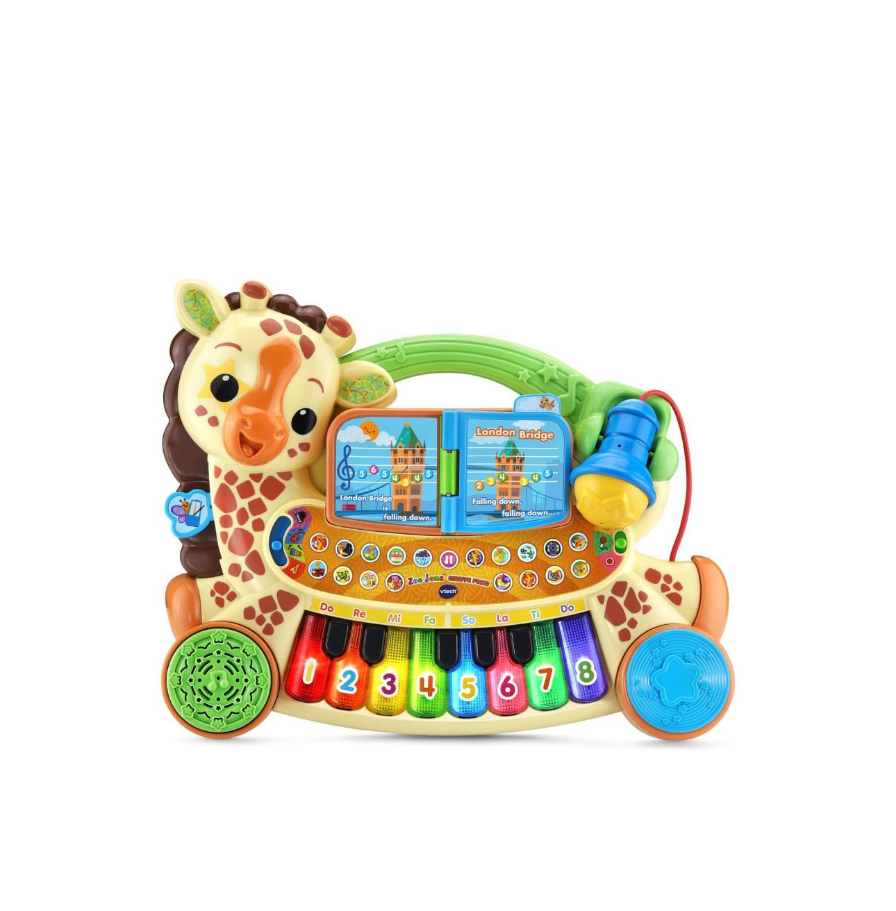 Игровое пианино VTech Zoo Jamz Giraffe с подсветкой 6-36 месяцев