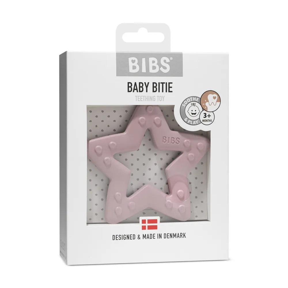 Прорезыватель BIBS Baby Bitie Star силиконовый Pink Plum 3+ месяца