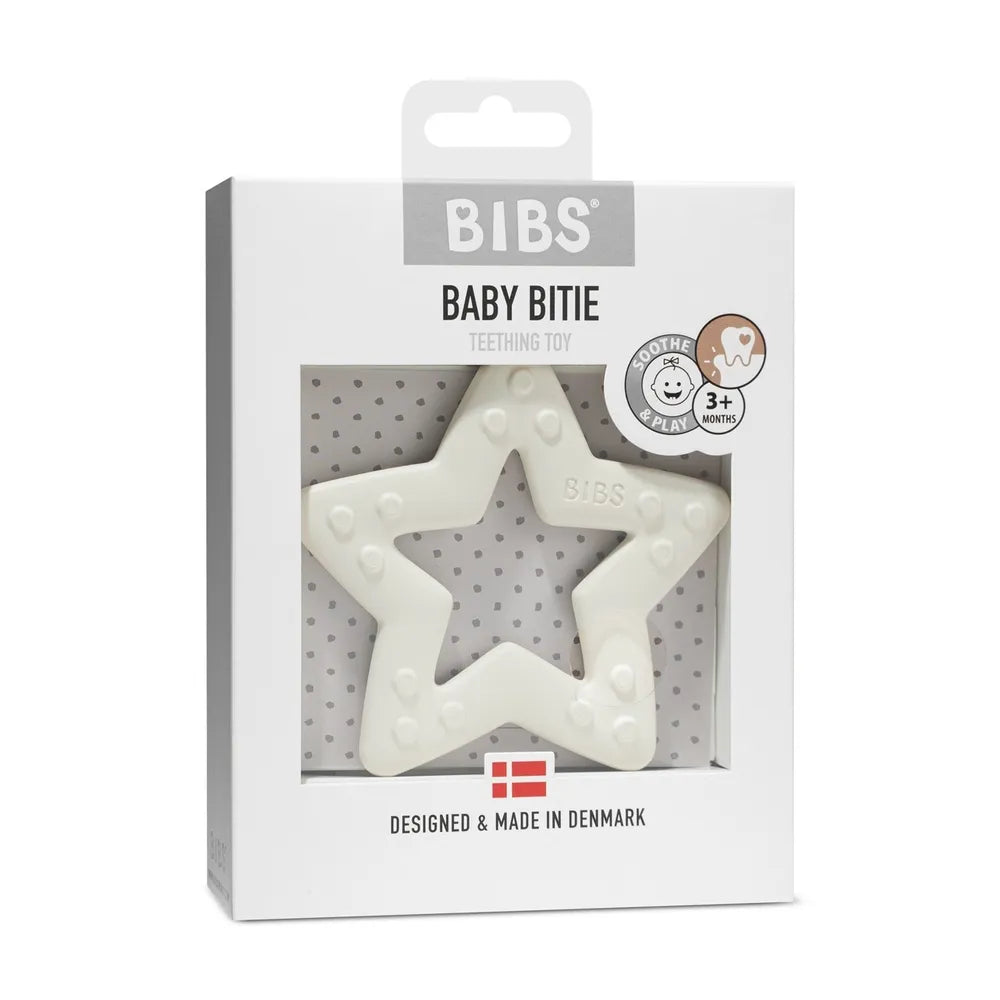 Пустышка BIBS Baby Bitie Star слоновая кость ортодонтическая