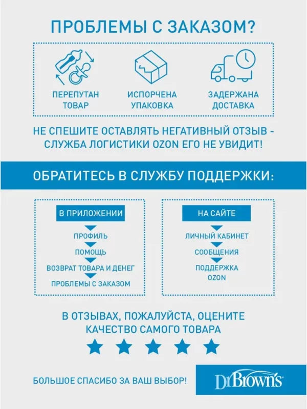 Бутылочка-поильник Dr. Brown's 250 мл с силиконовым носиком Лиса