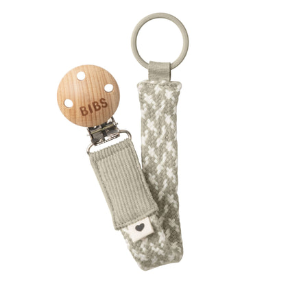 Держатель для пустышки BIBS Pacifier Clip Braided плетёный песочный 0+