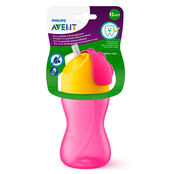 Поильник Philips Avent с трубочкой 300 мл для девочек от 12 месяцев