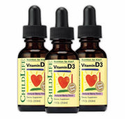 Vitamin D3 tomchilari ChildLife Essentials, bolalar uchun, 500 XB