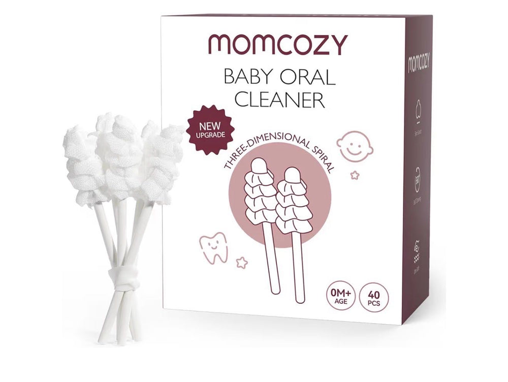 Momcozy Очиститель полости рта 40 штук для новорождённых