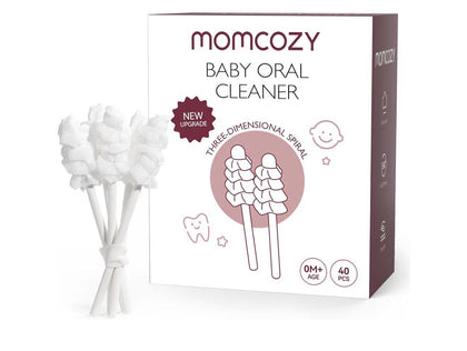 Momcozy Очиститель полости рта 40 штук для новорождённых