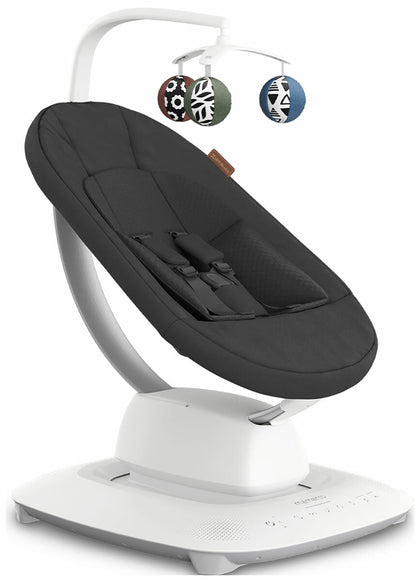 4moms mamaroo bolalar beshik-tebranchog'i, ko'mir melanj (to'q kulrang)