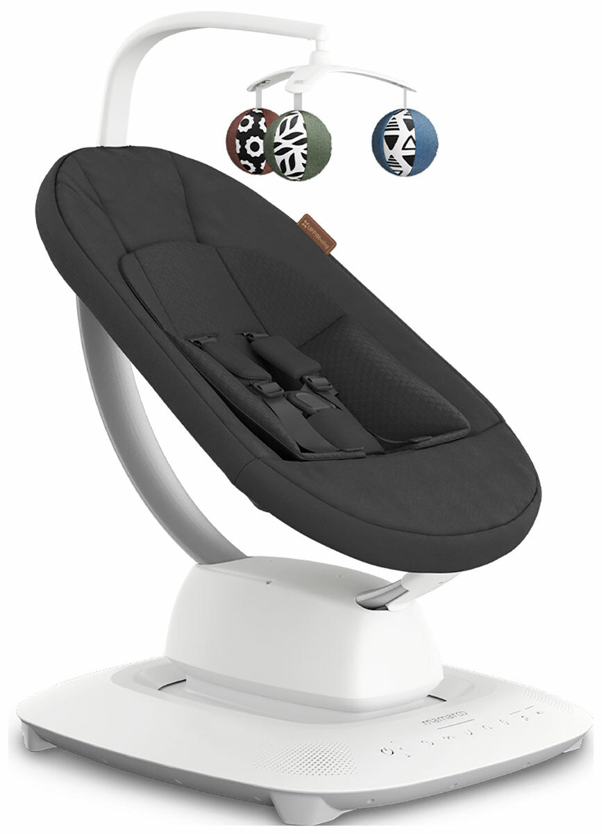 Детское кресло-качалка 4moms mamaroo, угольный меланж (тёмно-серый)