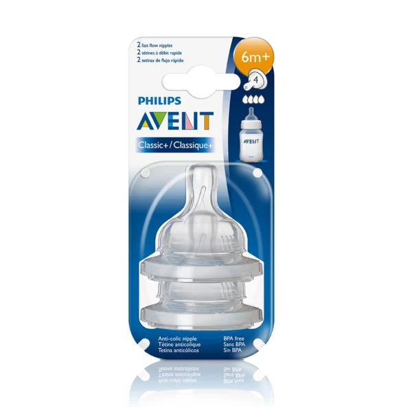 Philips Avent Антиколик соска 6 мес+ быстрый поток набор 2 шт