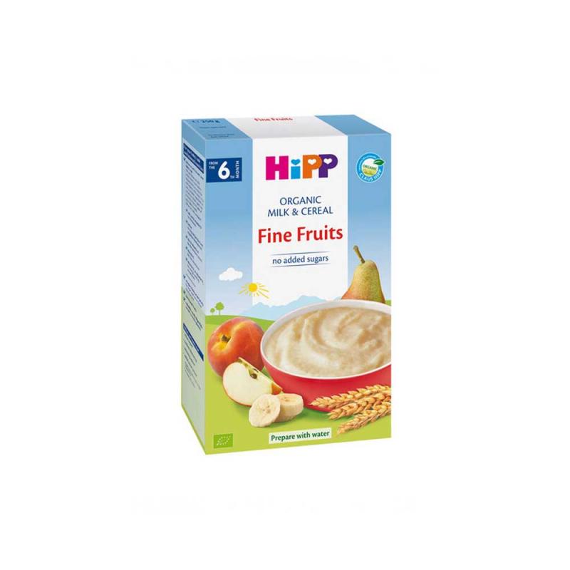 HIPP Milk Nodir bolalar suti bo'tqasi nozik mevalar bilan 250g.