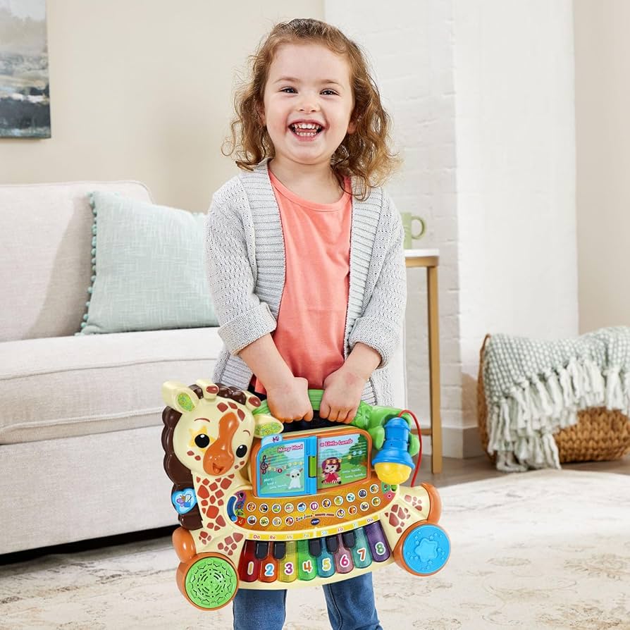 Игровое пианино VTech Zoo Jamz Giraffe с подсветкой 6-36 месяцев