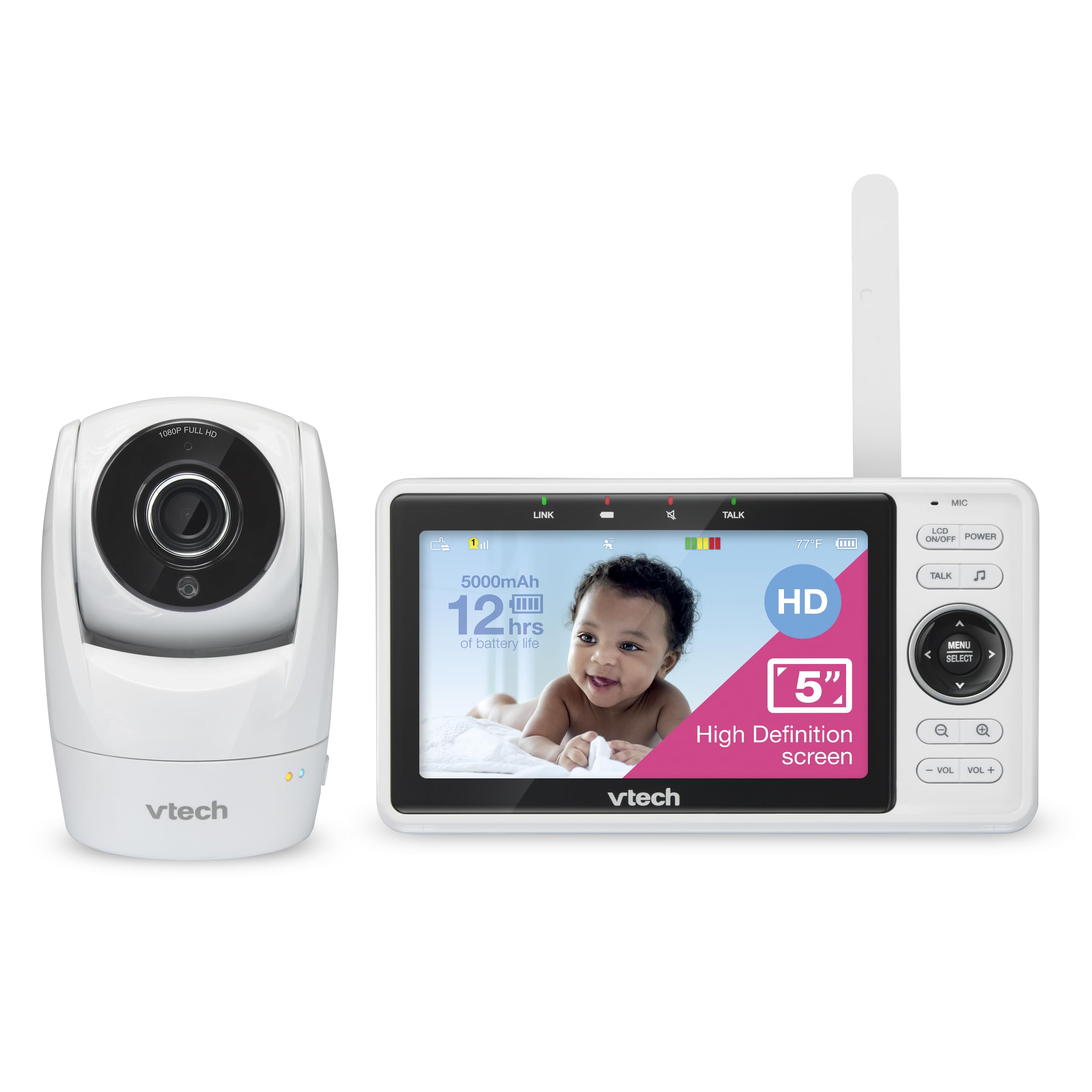 VTech VM901 WiFi видеоняня 5 дюймов Full HD с удалённым доступом