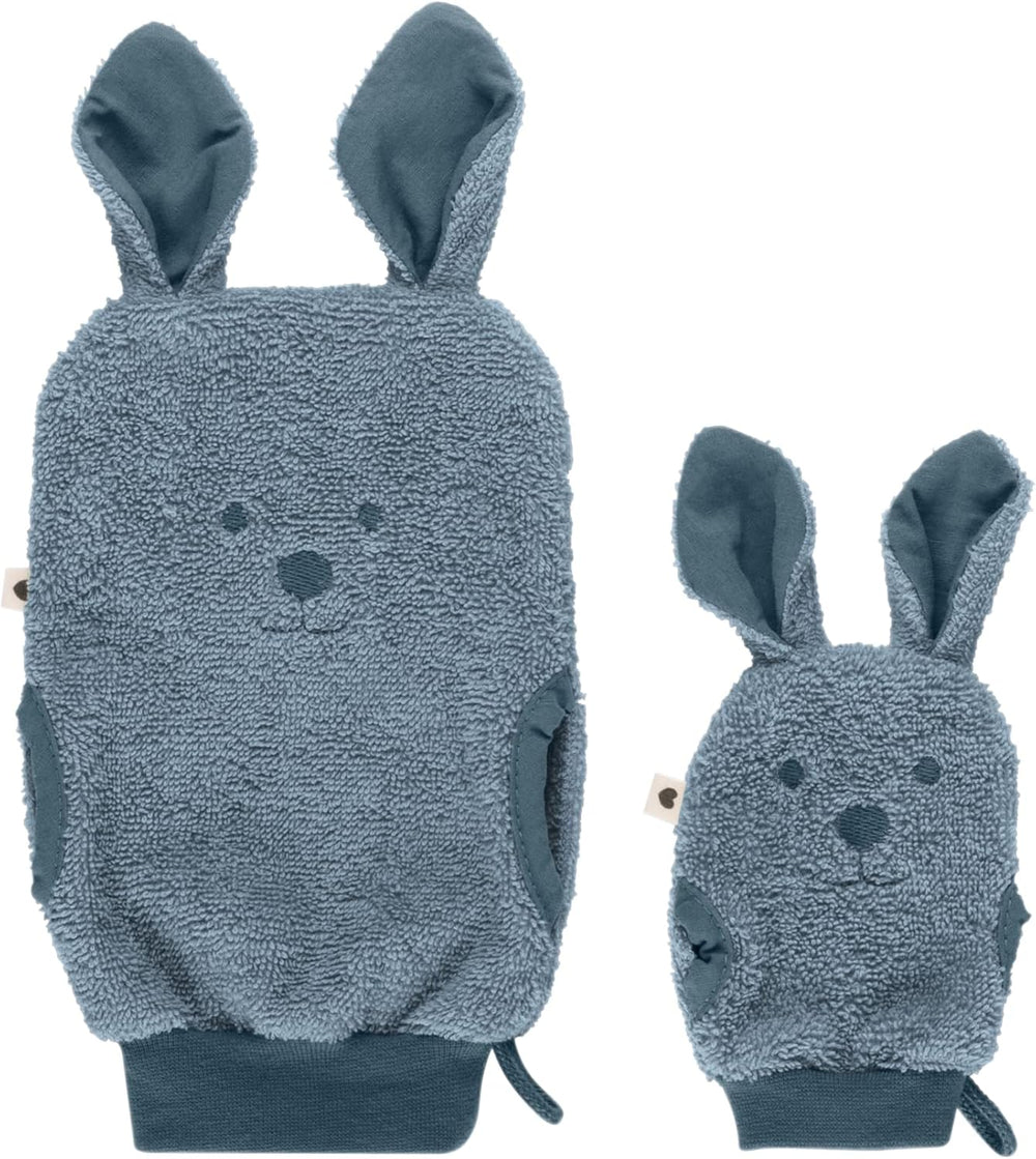Cho'milish uchun BIBS Kangaroo qo'lqopi, ko'k rang