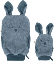 Рукавичка для купания BIBS Kangaroo, синяя