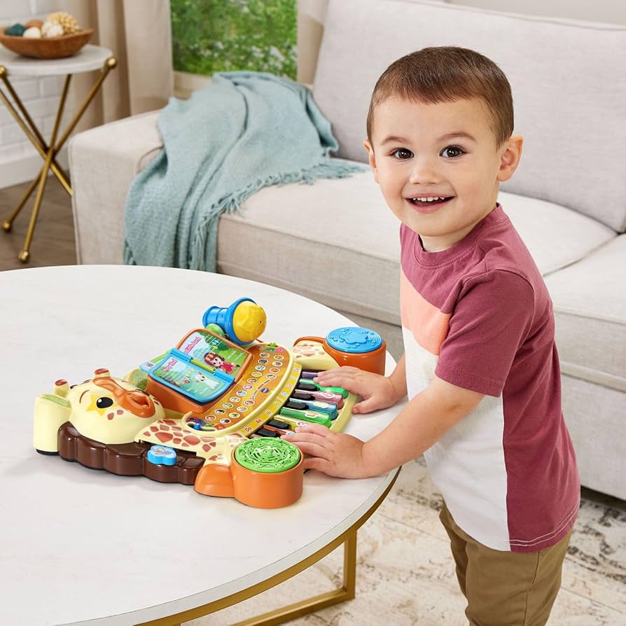 Игровое пианино VTech Zoo Jamz Giraffe с подсветкой 6-36 месяцев