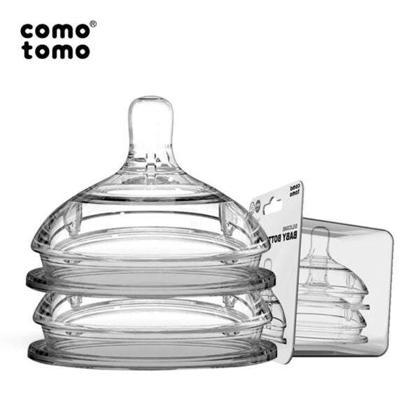 Соска Comotomo 3+ силиконовая для малышей от 3 месяцев