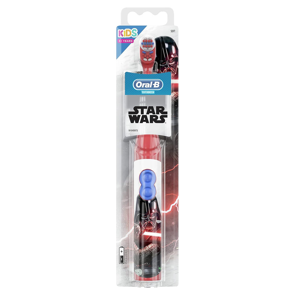 Oral-B детская электрическая зубная щетка Star Wars, на батарейках, с мягкими волокнами, 3+
