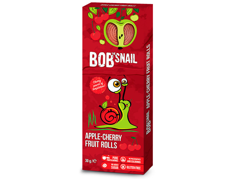 Bob Snail shakarsiz mevali pastila, 30 va 60 g, 6 ta ta'm
