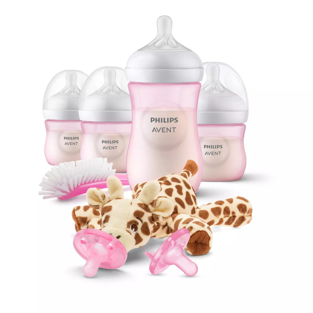 Philips Avent Natural SCD838/03 yangi tug'ilgan chaqaloq to'plami: butilkalar, soskalar, so'rg'ichlar va cho'tka