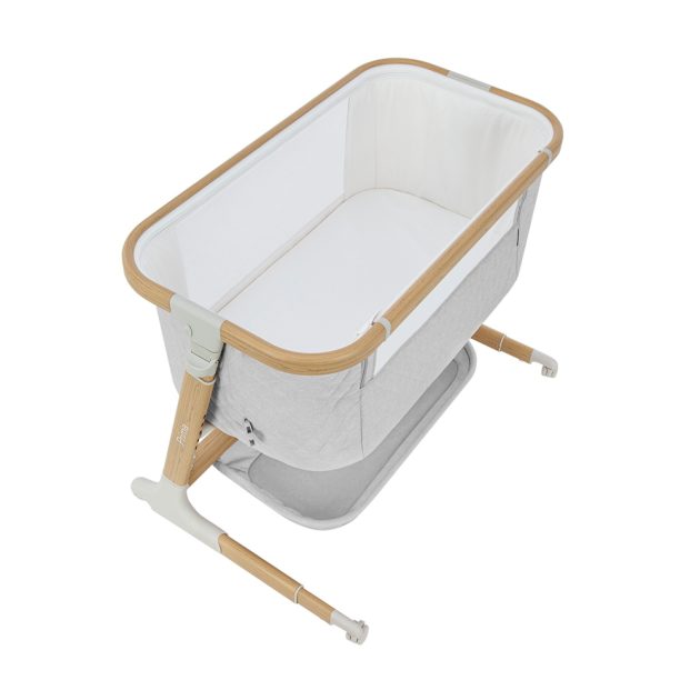 Приставная кроватка Carrello Prima электронная укачивание cloud grey