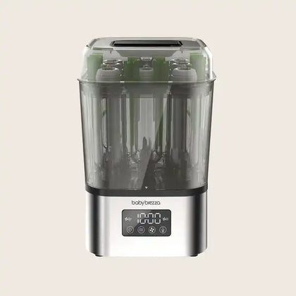 Baby Brezza SuperQuick стерилизатор-сушилка 10 минут, 8 бутылочек, сталь