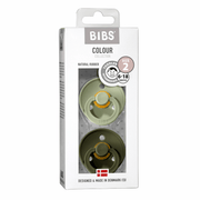 So'rg'ich BIBS Colour lateks, 2-o'lcham (6-18 oy), 2 dona, Sage/Hunter Green