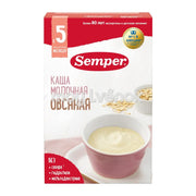 Каша Semper молочная овсяная 5м+ 180 гр