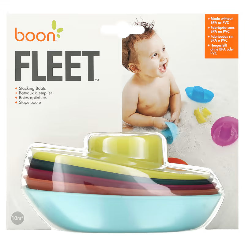 Boon Fleet набор стаканчиков для штабелирования развивающая игрушка