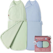 Bolalar uchun Momcozy Easy Swaddle Wrap o'ramasi, 2 dona, 0-3 oy