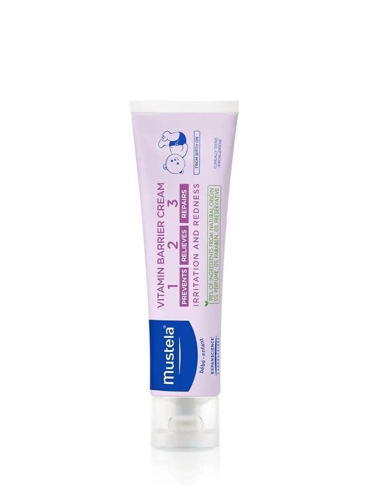 Mustela витаминизированный крем под подгузник 1 2 3, 100 мл