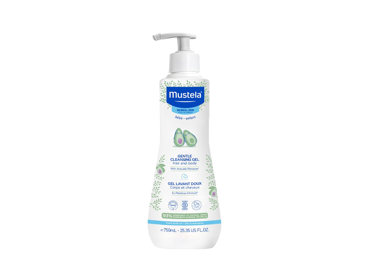 Mustela yumshoq tozalovchi gel 500 ml, dozatorli, old tomondan