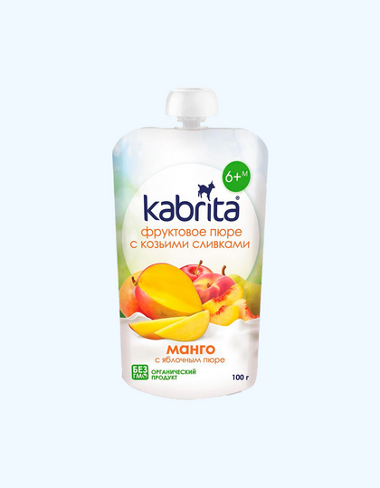 Mevali pyure "Mango va olma pyuresi" KABRITA
