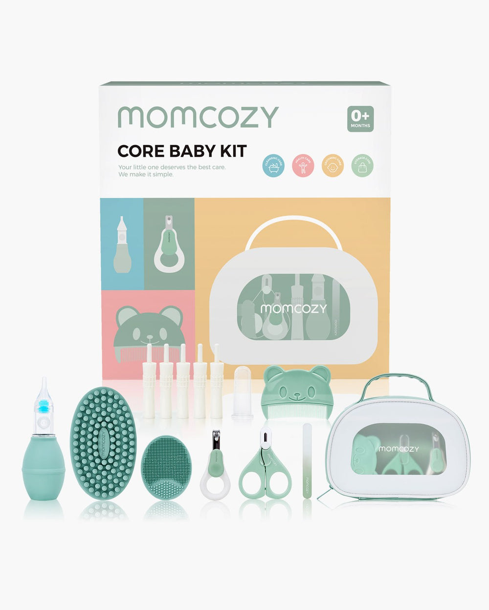 Momcozy Core Baby Kit parvarish to'plami, 10 ta buyum, 0+