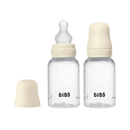 BIBS Baby Bottle 150 ml PP butilka, silikon soska, Ivory, 1 dona