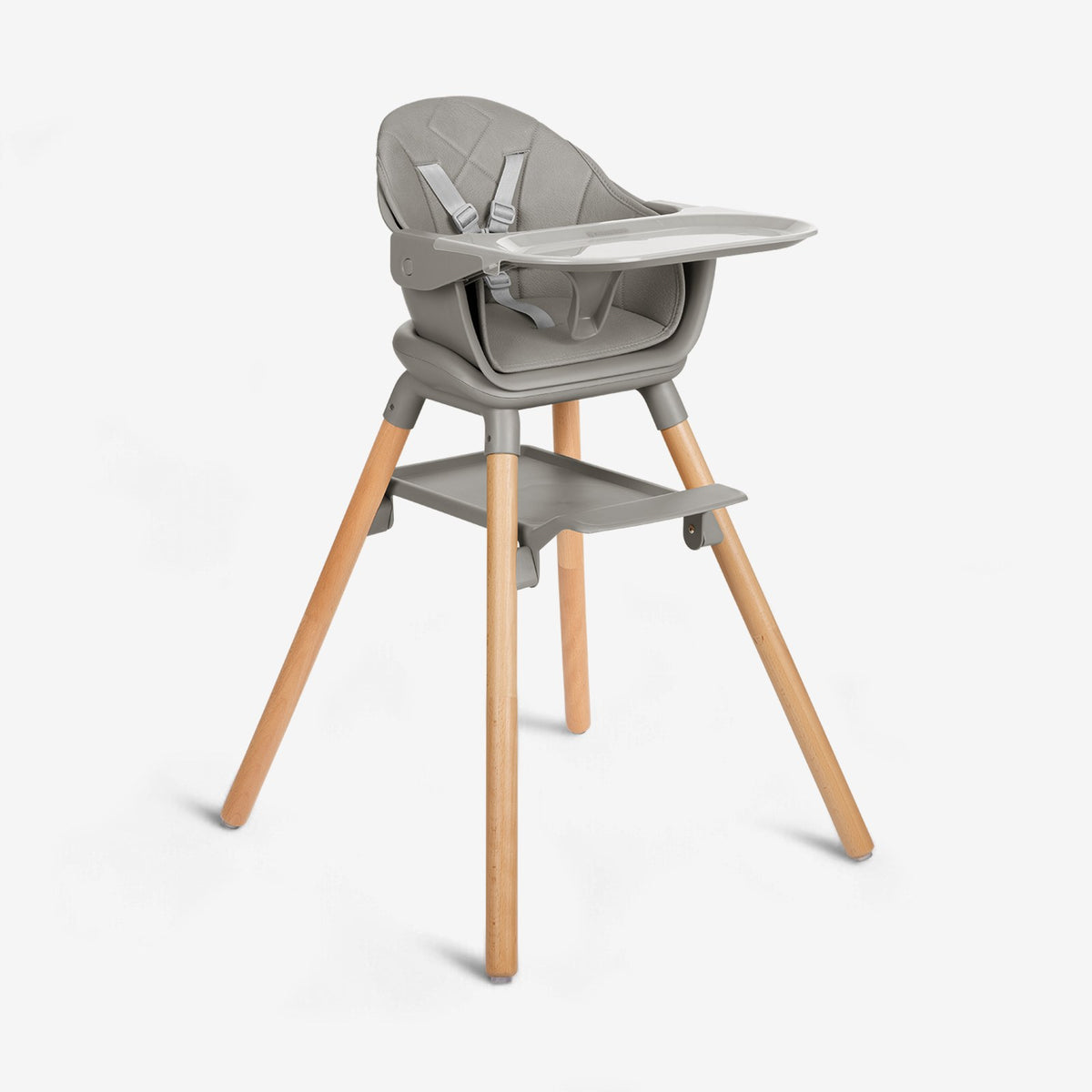 Стульчик для кормление 6 в 1 Kikka Boo Woody grey
